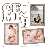 Фоторамки оптом - Фоторамка на 3 фото FS2_33x33_white